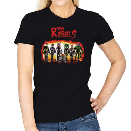 The Rebels - Womens T-Shirts RIPT Apparel Small / Black