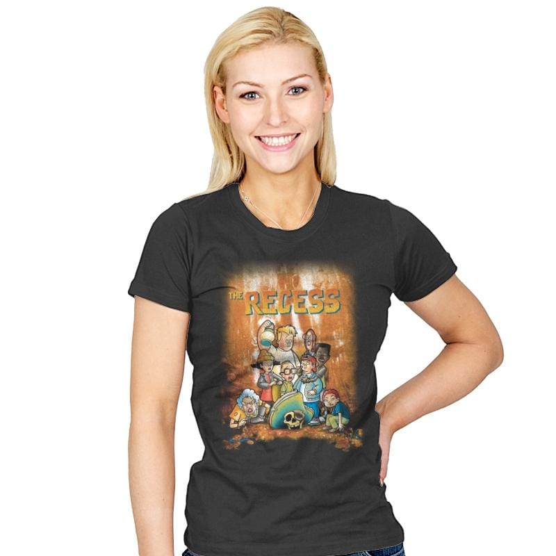 The recess - Womens T-Shirts RIPT Apparel Small / Charcoal