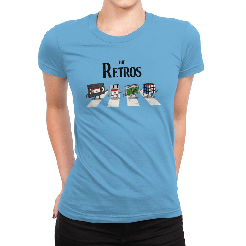 The Retro - Womens Premium T-Shirts RIPT Apparel Small / Turquoise