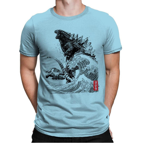 The Rise of Gojira - Mens Premium T-Shirts RIPT Apparel Small / Light Blue