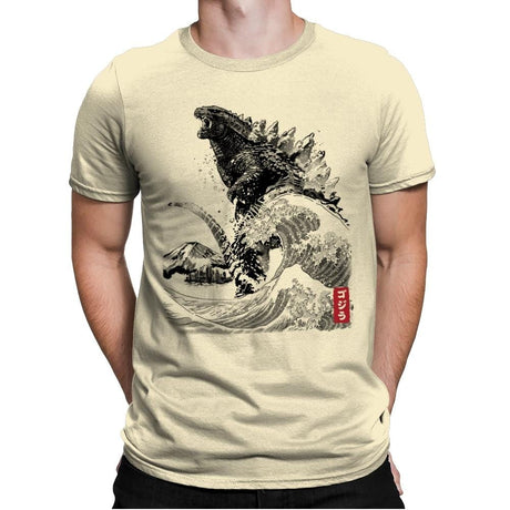 The Rise of Gojira - Mens Premium T-Shirts RIPT Apparel Small / Natural
