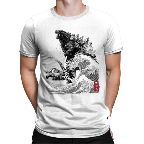 The Rise of Gojira - Mens Premium T-Shirts RIPT Apparel Small / White