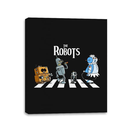 The Robots - Canvas Wraps Canvas Wraps RIPT Apparel 11x14 / Black