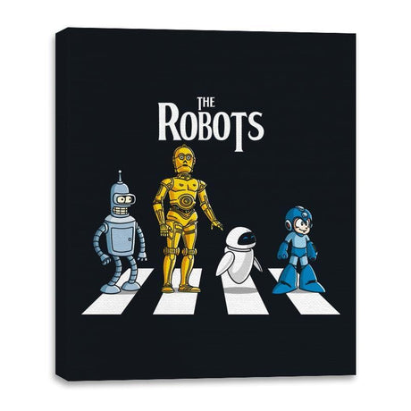 The Robots - Canvas Wraps Canvas Wraps RIPT Apparel 16x20 / Black