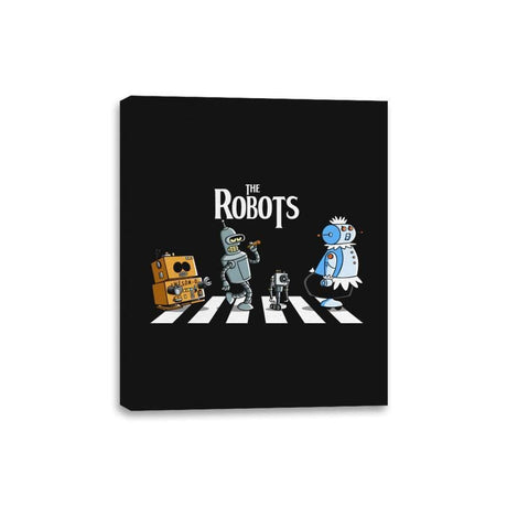 The Robots - Canvas Wraps Canvas Wraps RIPT Apparel 8x10 / Black