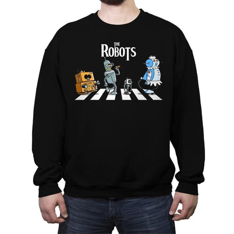 The Robots - Crew Neck Sweatshirt Crew Neck Sweatshirt RIPT Apparel