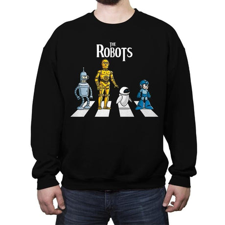 The Robots - Crew Neck Sweatshirt Crew Neck Sweatshirt RIPT Apparel Small / Black