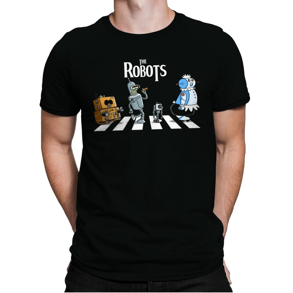 The Robots - Mens Premium T-Shirts RIPT Apparel Small / Black