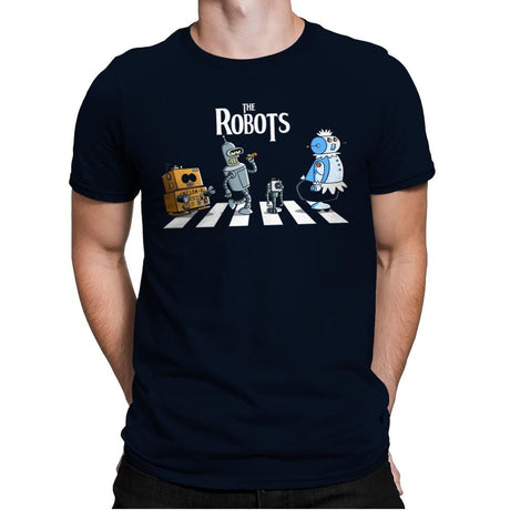 The Robots - Mens Premium T-Shirts RIPT Apparel Small / Midnight Navy