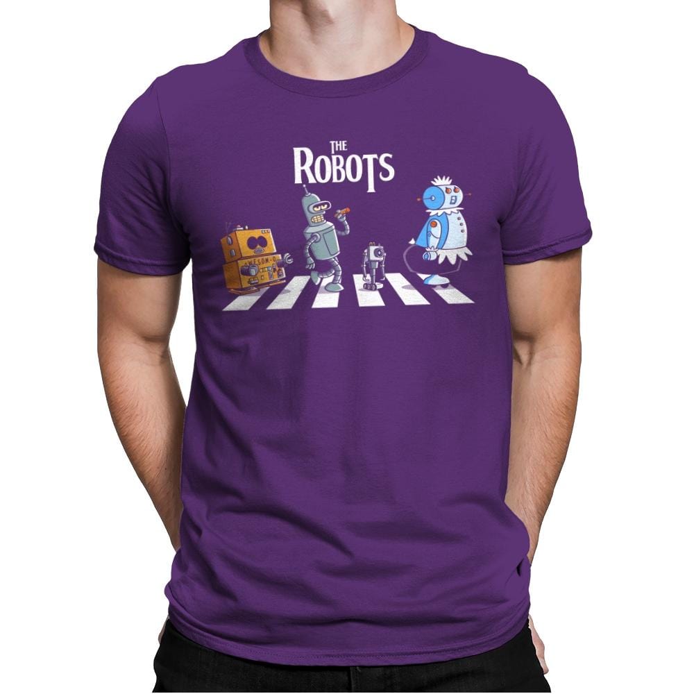 The Robots - Mens Premium T-Shirts RIPT Apparel Small / Purple Rush