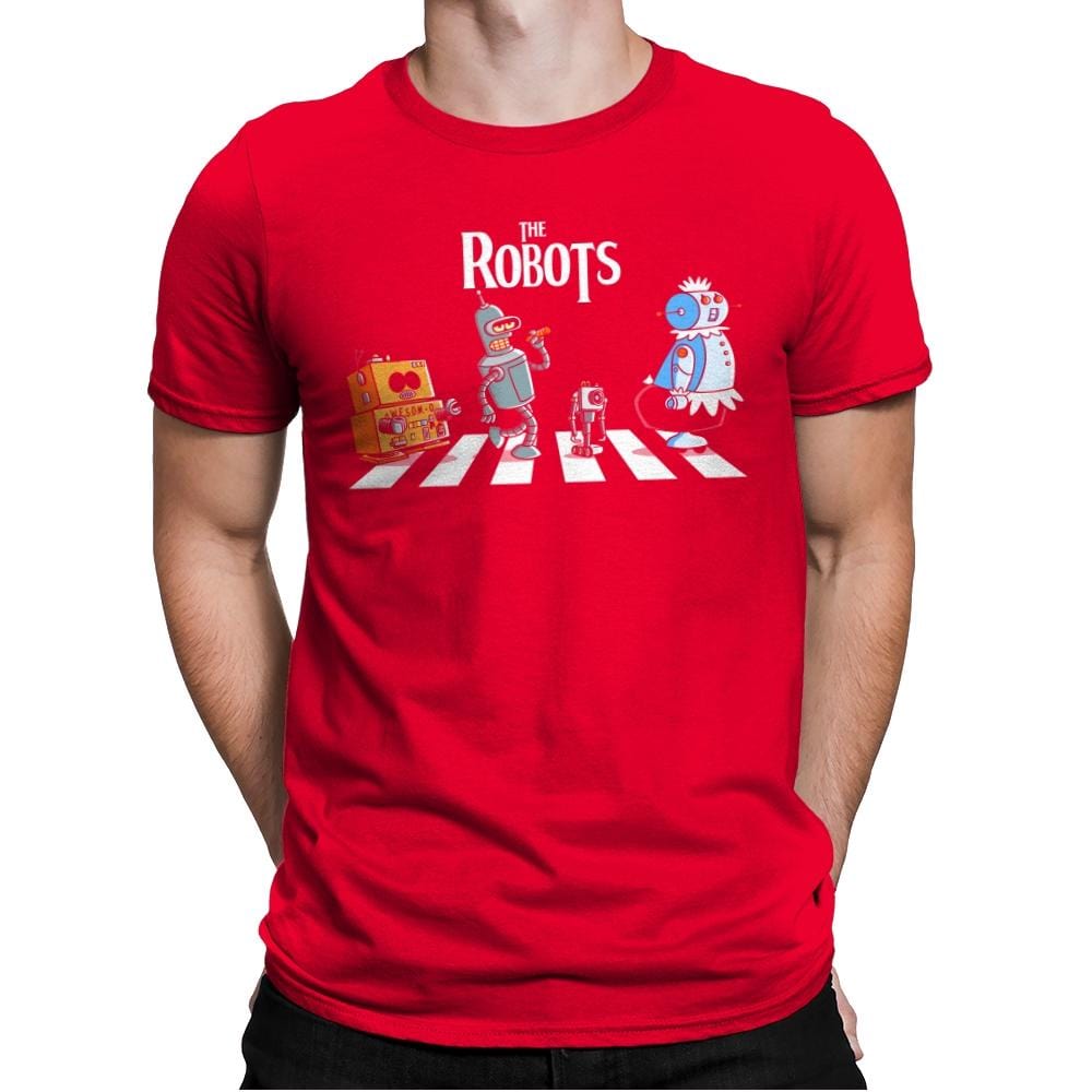 The Robots - Mens Premium T-Shirts RIPT Apparel Small / Red