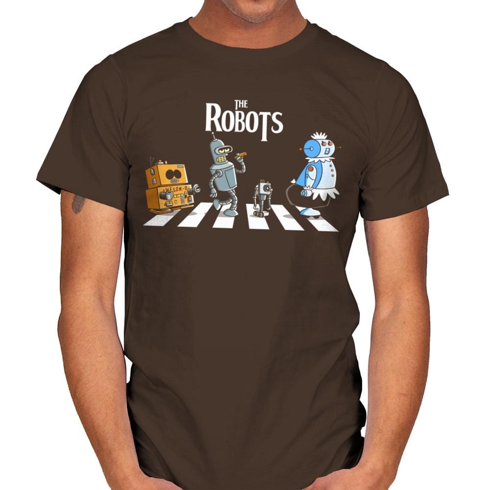 The Robots - Mens T-Shirts RIPT Apparel Small / Dark Chocolate