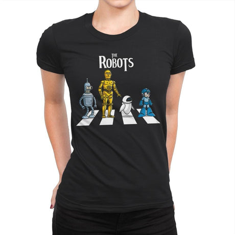 The Robots - Womens Premium T-Shirts RIPT Apparel Small / Black