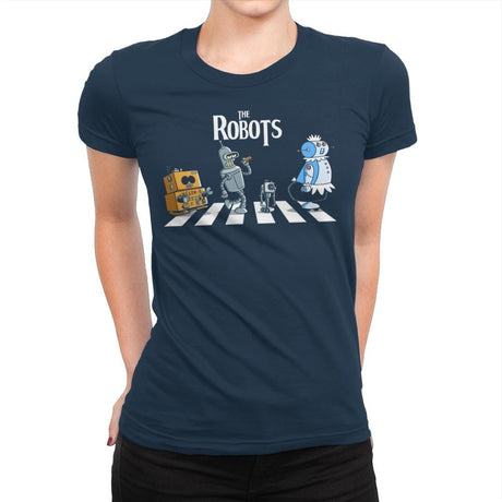 The Robots - Womens Premium T-Shirts RIPT Apparel Small / Midnight Navy