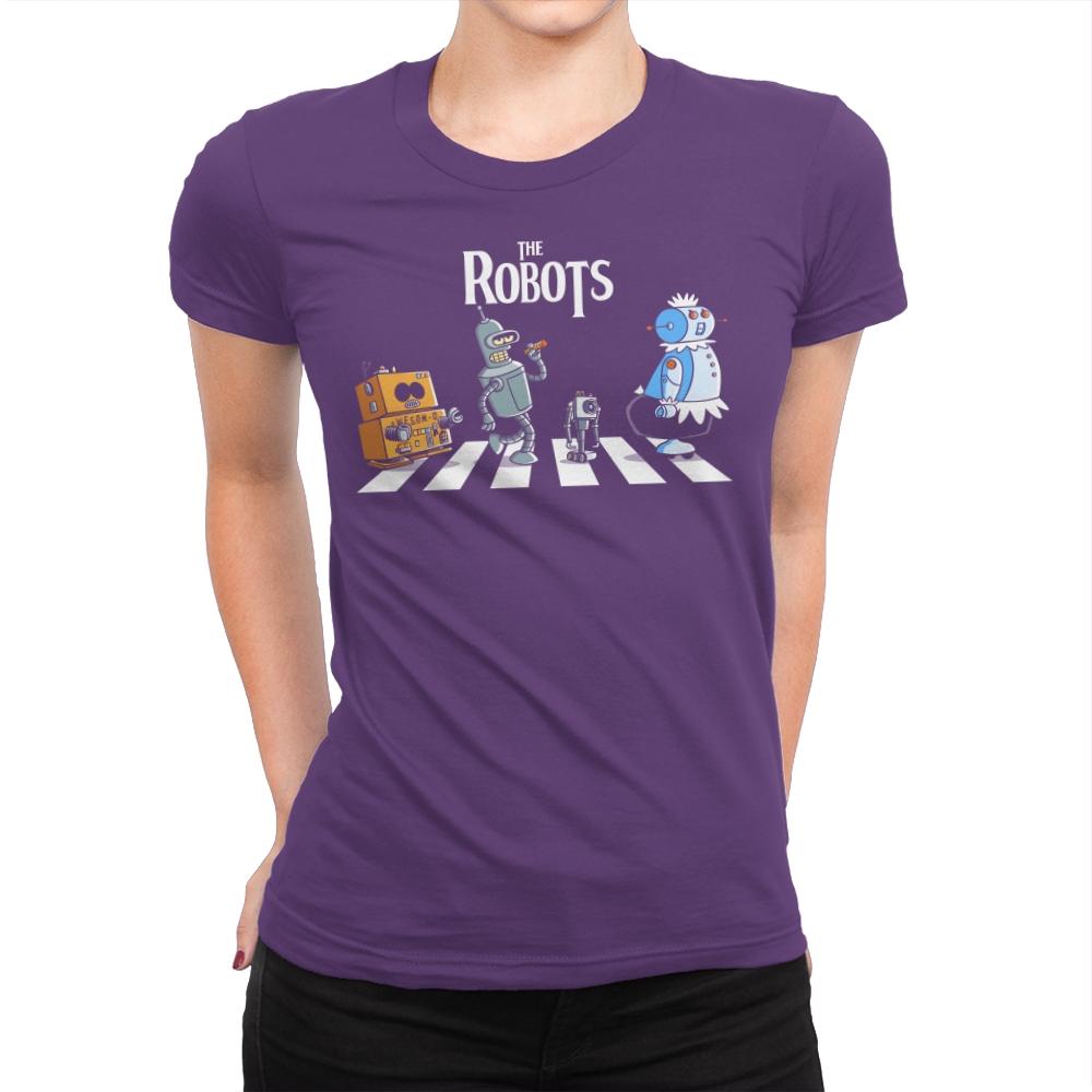 The Robots - Womens Premium T-Shirts RIPT Apparel Small / Purple Rush