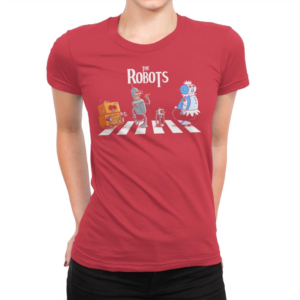 The Robots - Womens Premium T-Shirts RIPT Apparel Small / Red