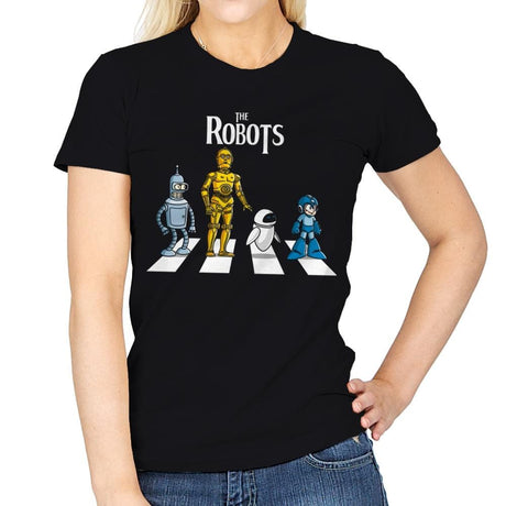The Robots - Womens T-Shirts RIPT Apparel Small / Black