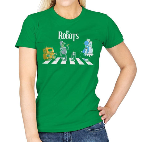 The Robots - Womens T-Shirts RIPT Apparel Small / Irish Green