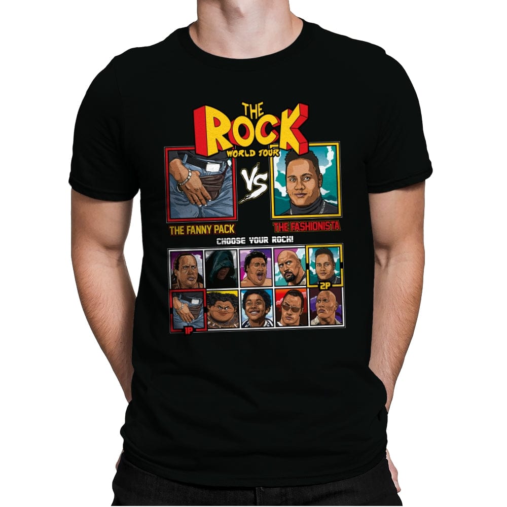 The Rock World Tour - Mens Premium T-Shirts RIPT Apparel Small / Black