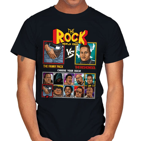 The Rock World Tour - Mens T-Shirts RIPT Apparel Small / Black