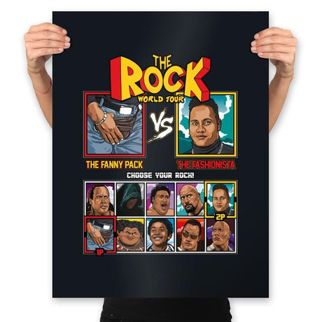 The Rock World Tour - Prints Posters RIPT Apparel 18x24 / Black
