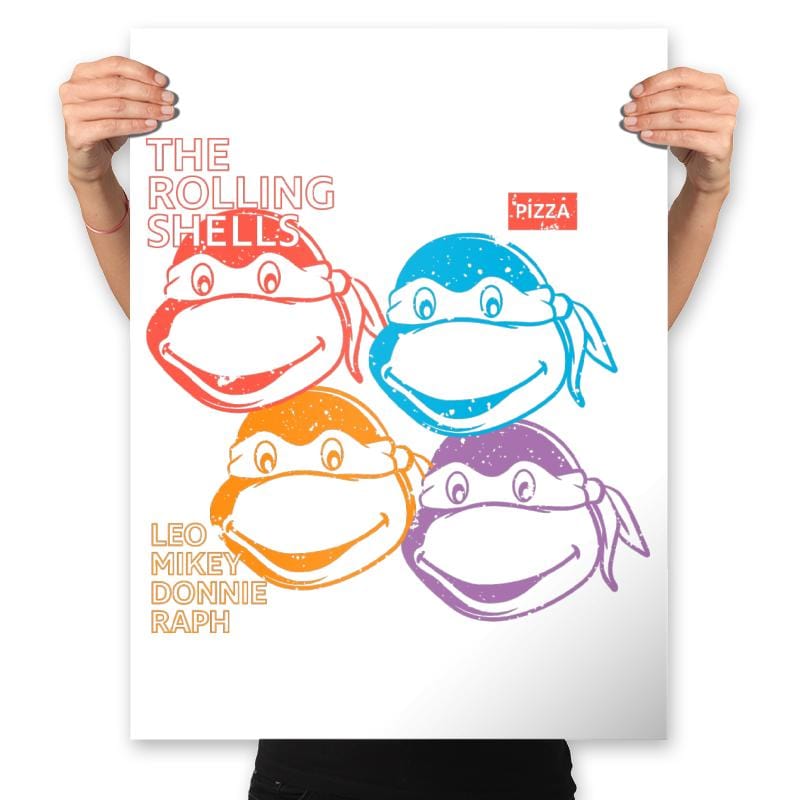 The Rolling Shells - Prints Posters RIPT Apparel 18x24 / White