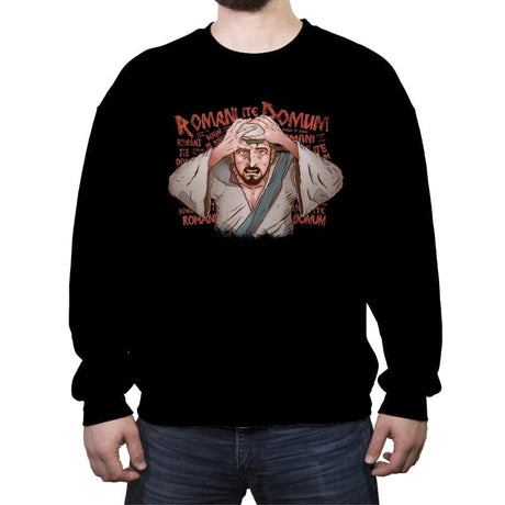 The Romani Joke - Crew Neck Sweatshirt Crew Neck Sweatshirt RIPT Apparel Small / Black