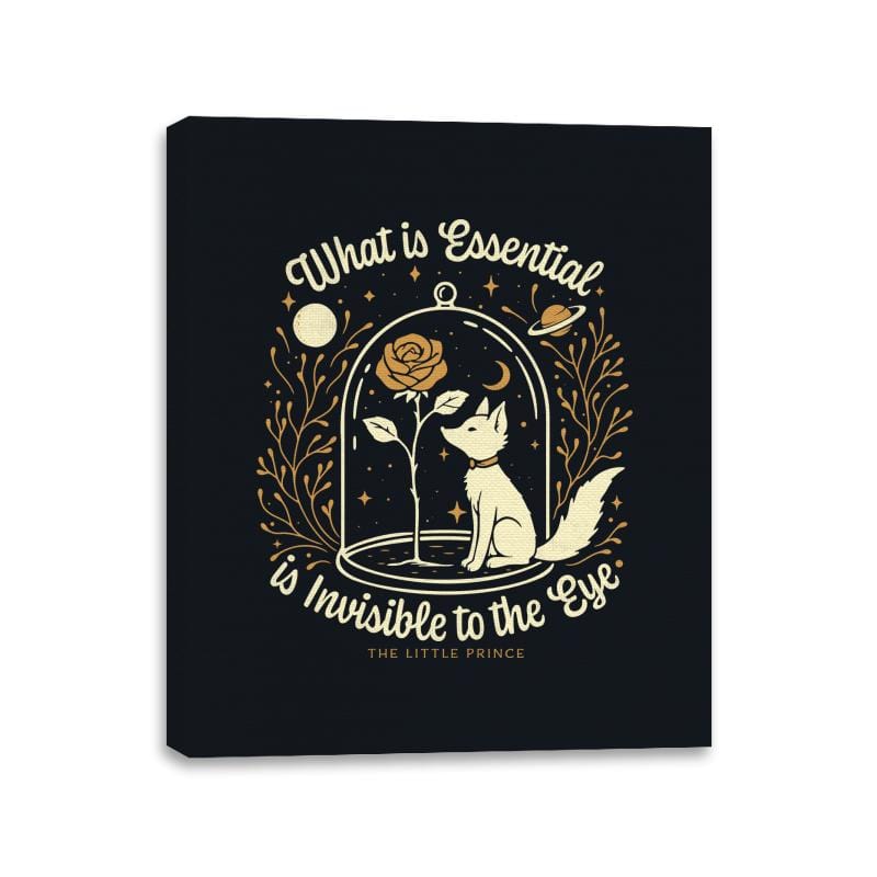 The Rose and the Fox - Canvas Wraps Canvas Wraps RIPT Apparel 11x14 / Black