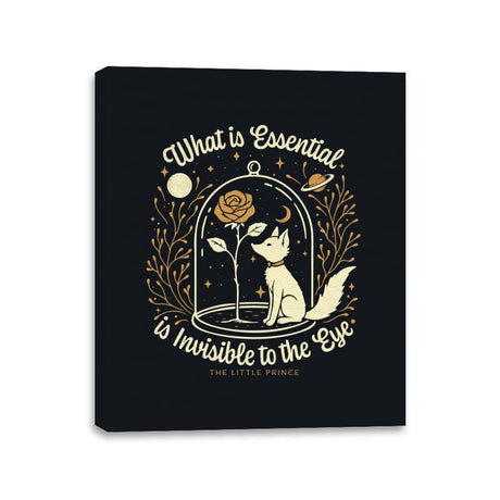 The Rose and the Fox - Canvas Wraps Canvas Wraps RIPT Apparel 11x14 / Black