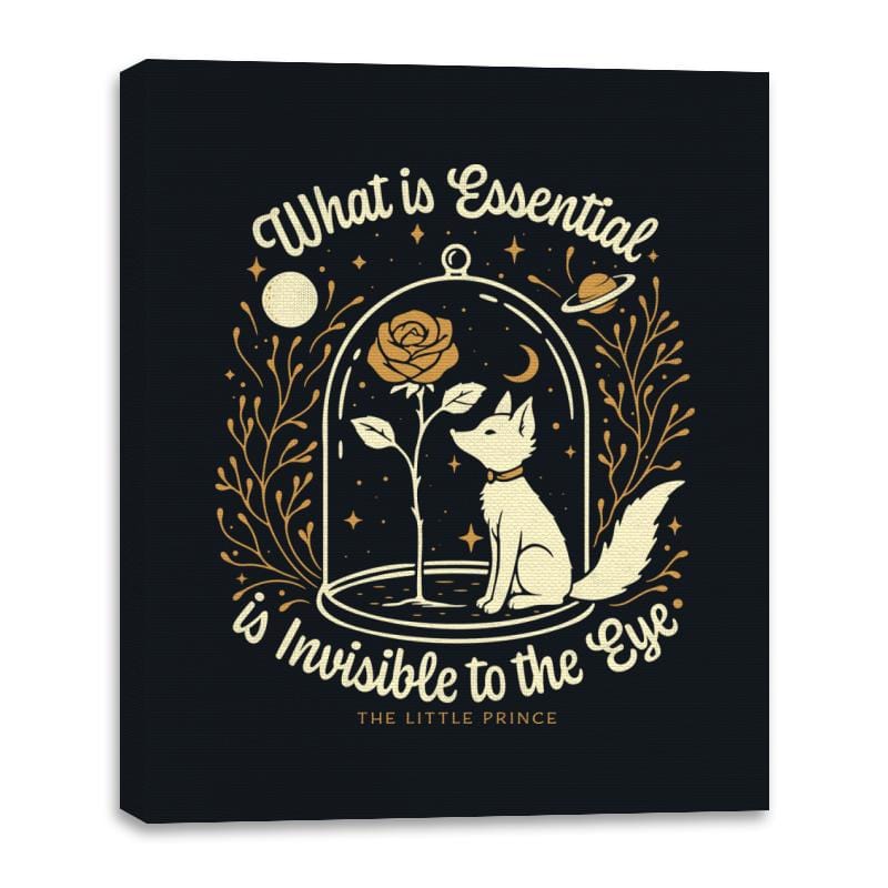 The Rose and the Fox - Canvas Wraps Canvas Wraps RIPT Apparel 16x20 / Black