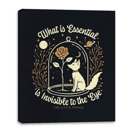 The Rose and the Fox - Canvas Wraps Canvas Wraps RIPT Apparel 16x20 / Black