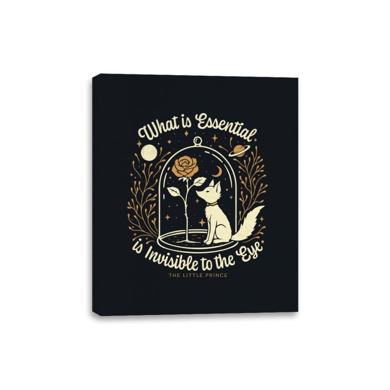 The Rose and the Fox - Canvas Wraps Canvas Wraps RIPT Apparel 8x10 / Black