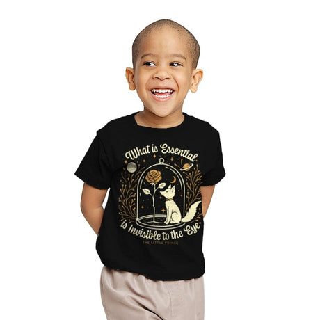 The Rose and the Fox - Youth T-Shirts RIPT Apparel X-small / Black