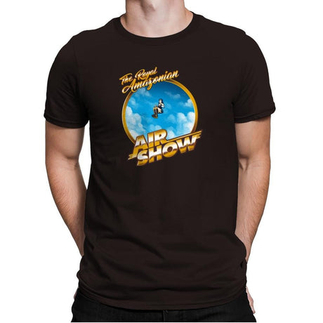 The Royal Amazonian Air Show Exclusive - Mens Premium T-Shirts RIPT Apparel Small / Dark Chocolate