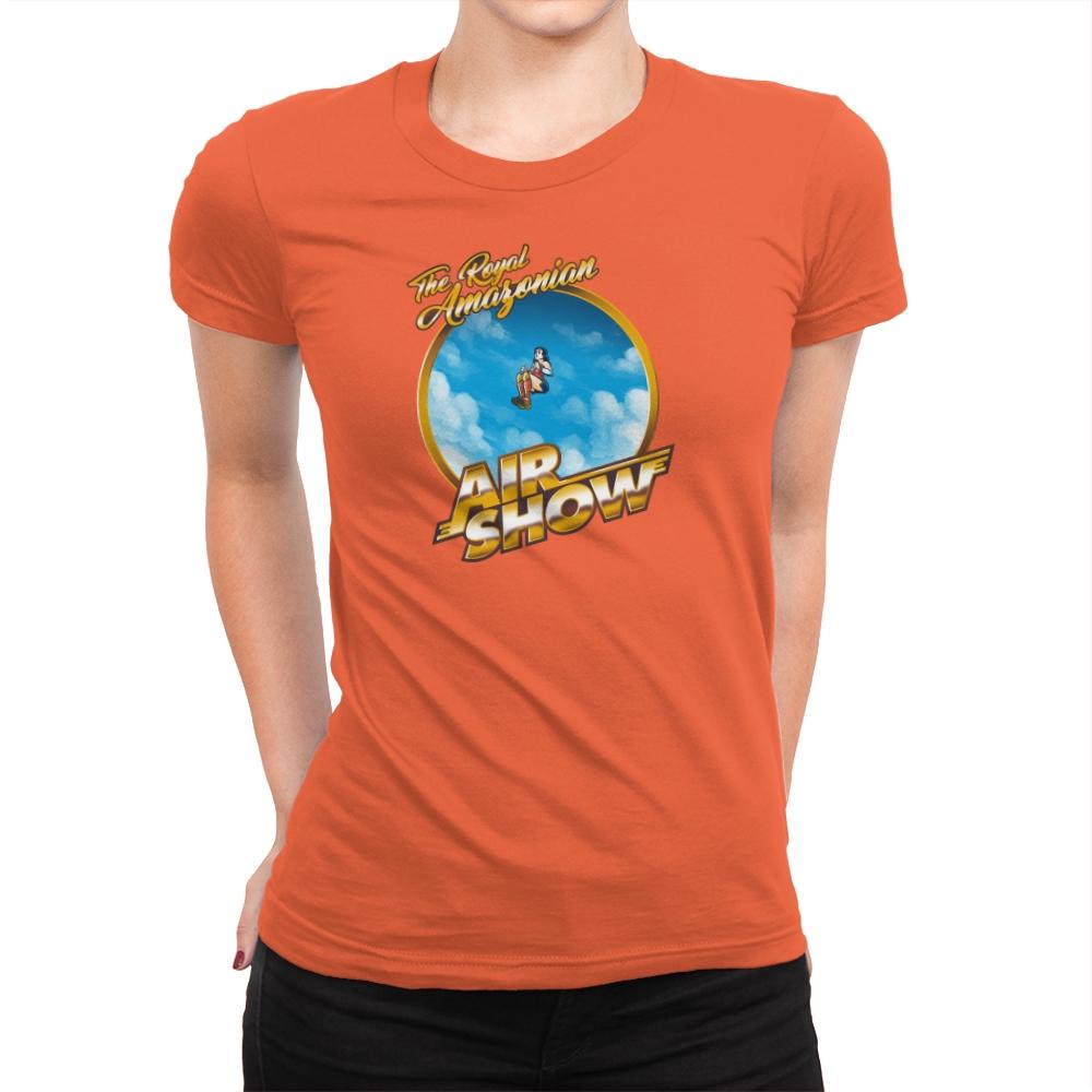 The Royal Amazonian Air Show Exclusive - Womens Premium T-Shirts RIPT Apparel Small / Classic Orange