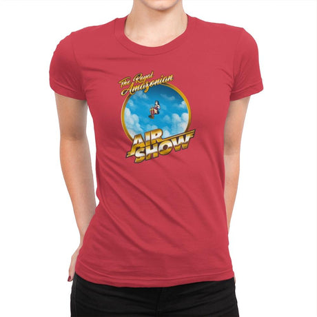 The Royal Amazonian Air Show Exclusive - Womens Premium T-Shirts RIPT Apparel Small / Red