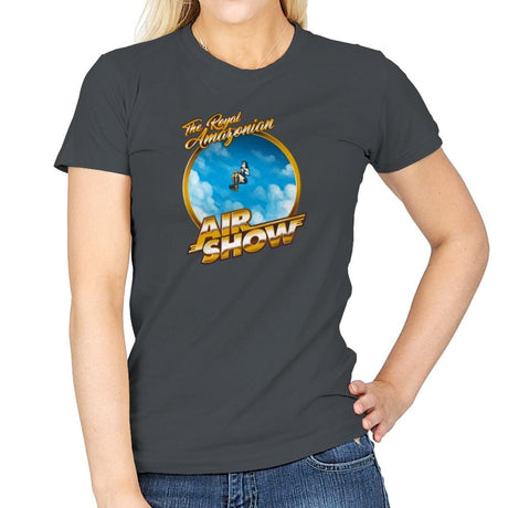 The Royal Amazonian Air Show Exclusive - Womens T-Shirts RIPT Apparel Small / Charcoal