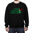 The Rude Ninja - Crew Neck Sweatshirt Crew Neck Sweatshirt RIPT Apparel Small / Black