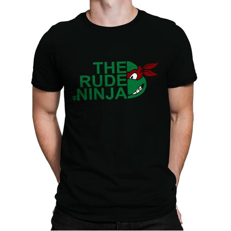 The Rude Ninja - Mens Premium T-Shirts RIPT Apparel Small / Black