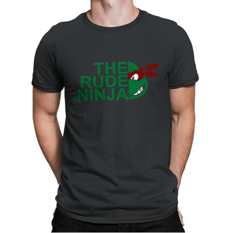The Rude Ninja - Mens Premium T-Shirts RIPT Apparel Small / Heavy Metal