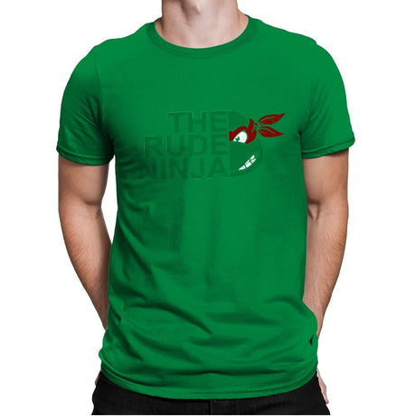 The Rude Ninja - Mens Premium T-Shirts RIPT Apparel Small / Kelly