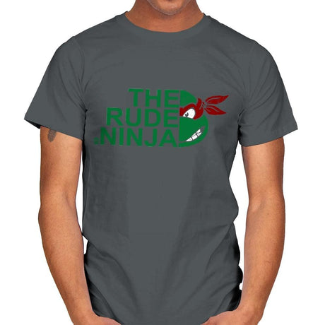 The Rude Ninja - Mens T-Shirts RIPT Apparel Small / Charcoal