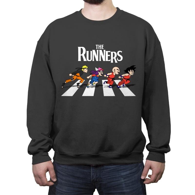 The Runners - Crew Neck Sweatshirt Crew Neck Sweatshirt RIPT Apparel Small / Charcoal