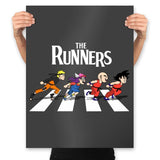 The Runners - Prints Posters RIPT Apparel 18x24 / Charcoal