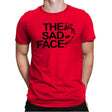 THE SAD FACE - Mens Premium T-Shirts RIPT Apparel Small / Red