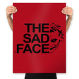 THE SAD FACE - Prints Posters RIPT Apparel 18x24 / Red