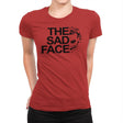 THE SAD FACE - Womens Premium T-Shirts RIPT Apparel Small / Red