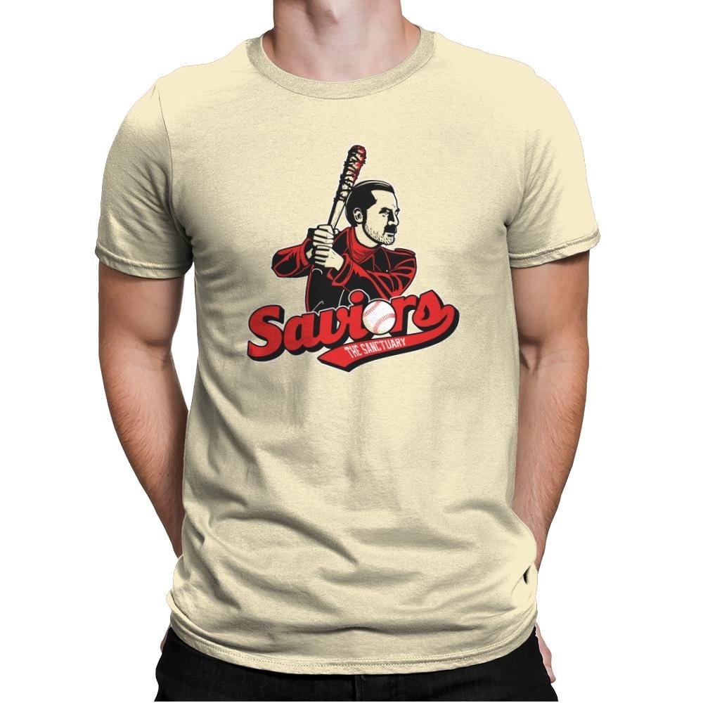 The Sanctuary Saviors Exclusive - Mens Premium T-Shirts RIPT Apparel Small / Natural