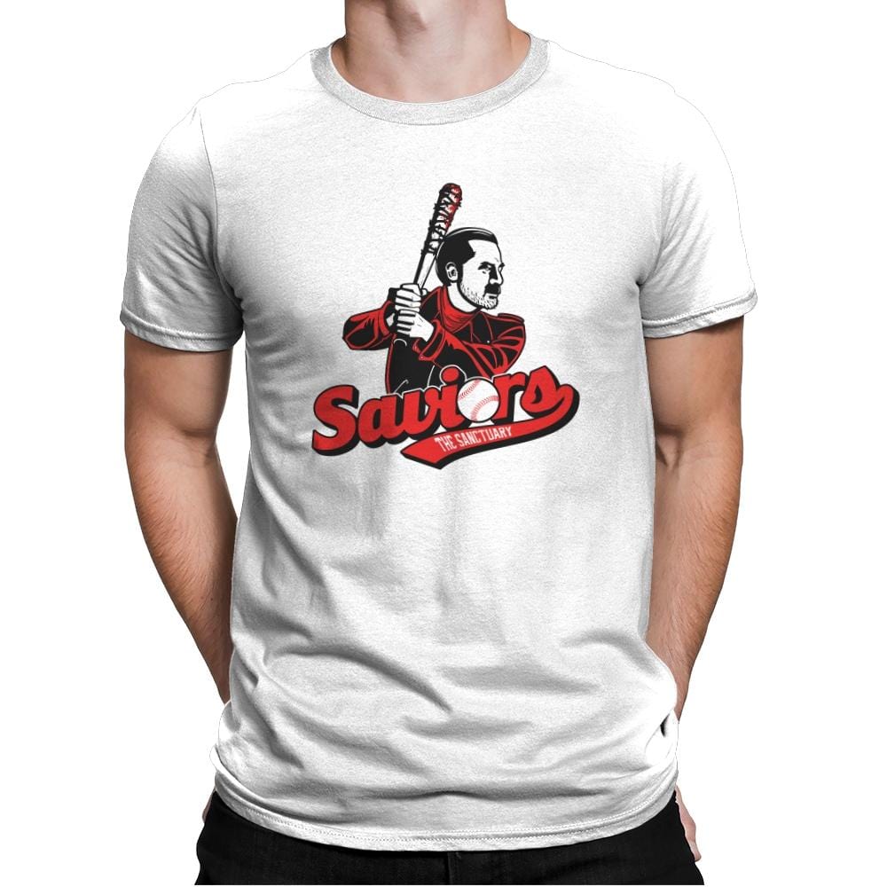 The Sanctuary Saviors Exclusive - Mens Premium T-Shirts RIPT Apparel Small / White