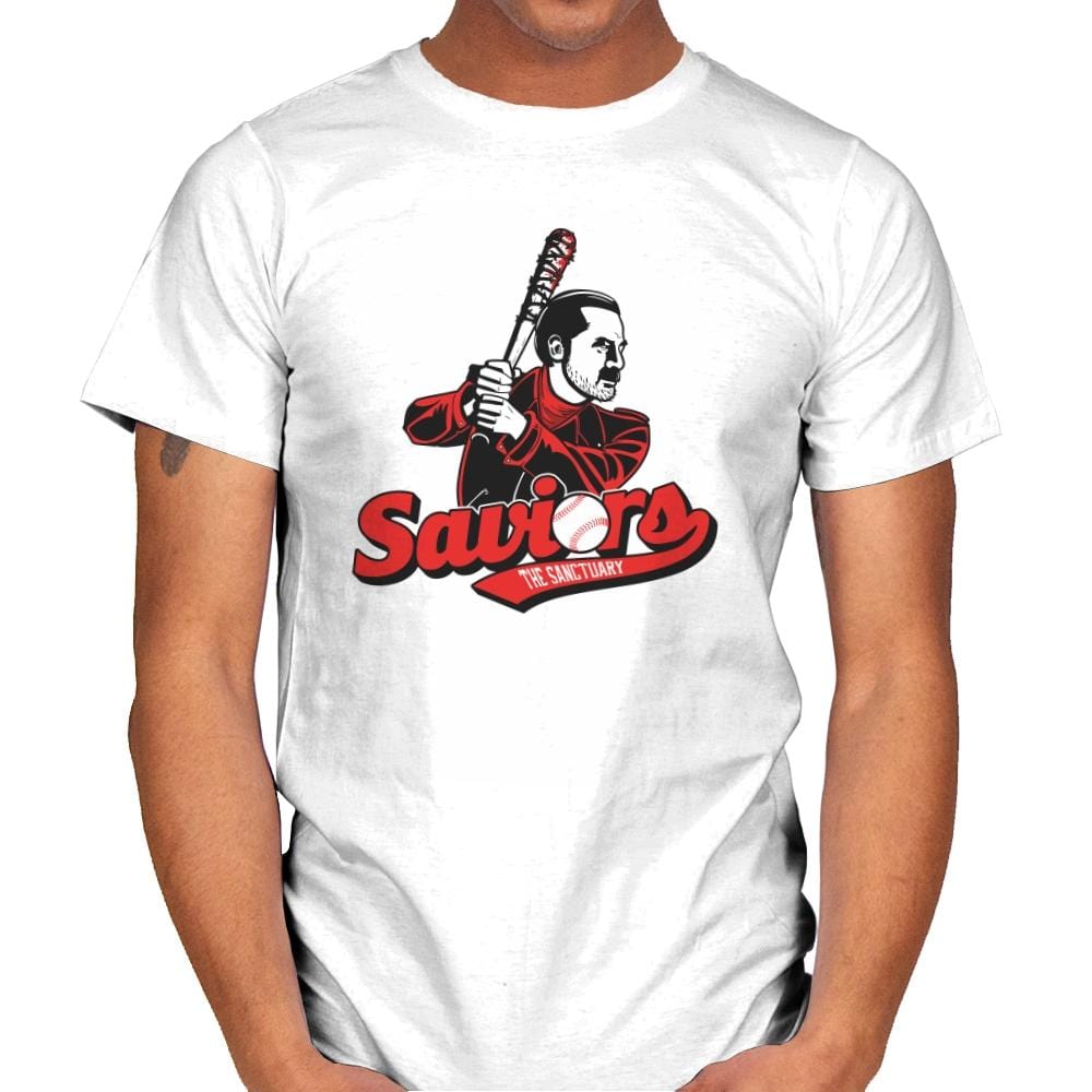 The Sanctuary Saviors Exclusive - Mens T-Shirts RIPT Apparel Small / White